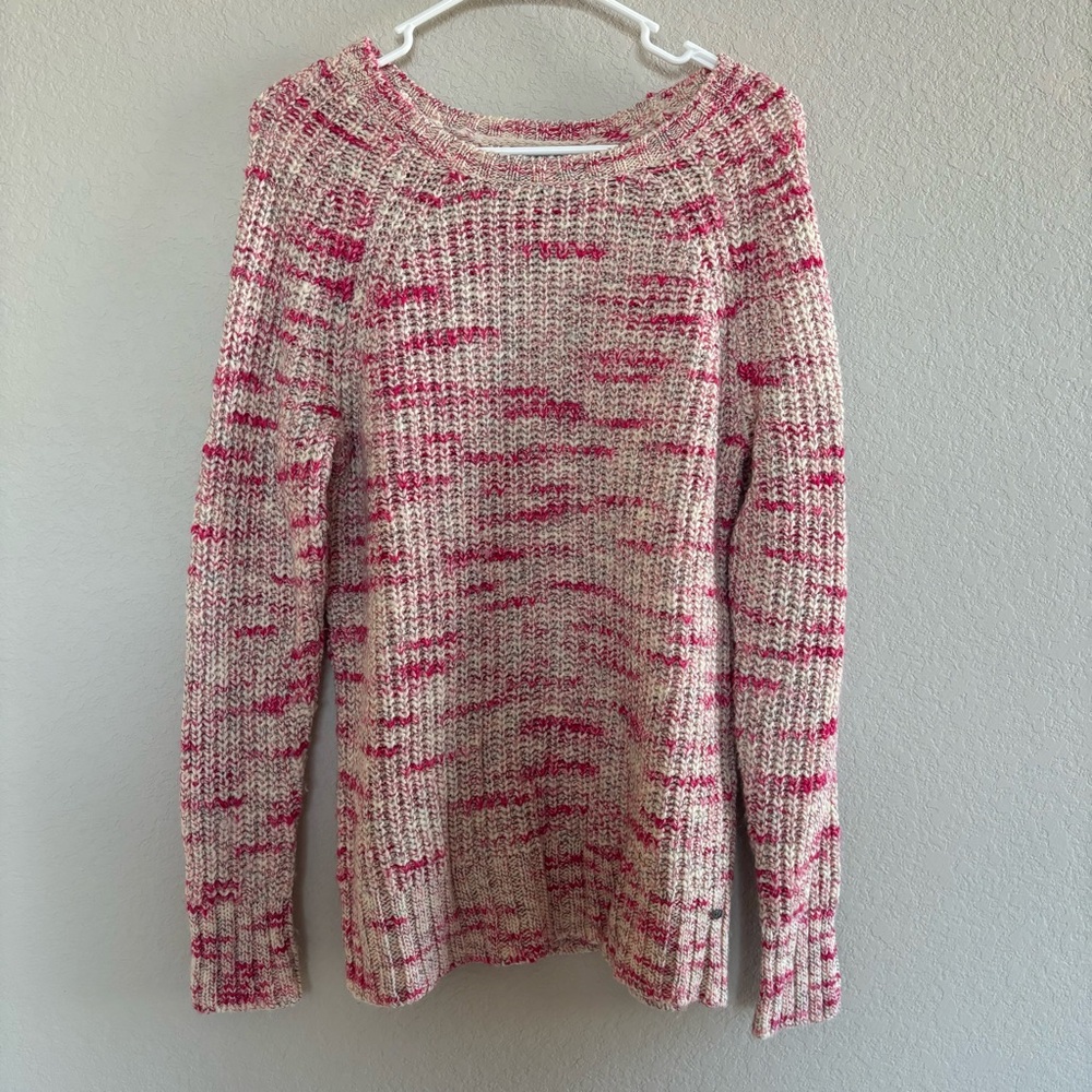 american eagle pink heathered jegging sweater wool women’s sz medium
